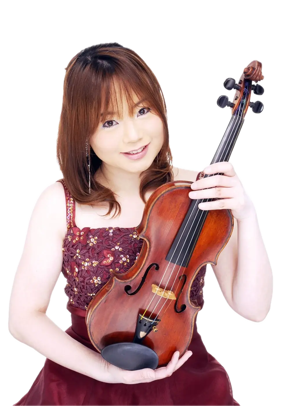 ヴァイオリンを持つ講師の神田紗希